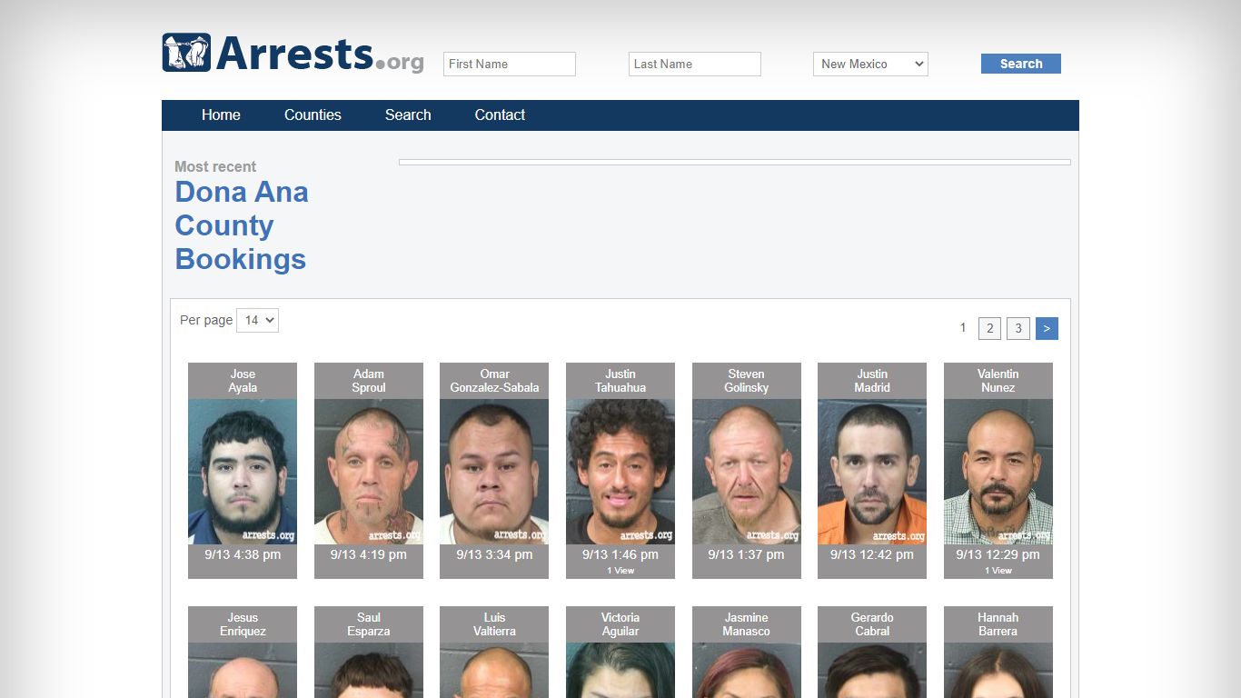 Dona Ana County Arrests and Inmate Search